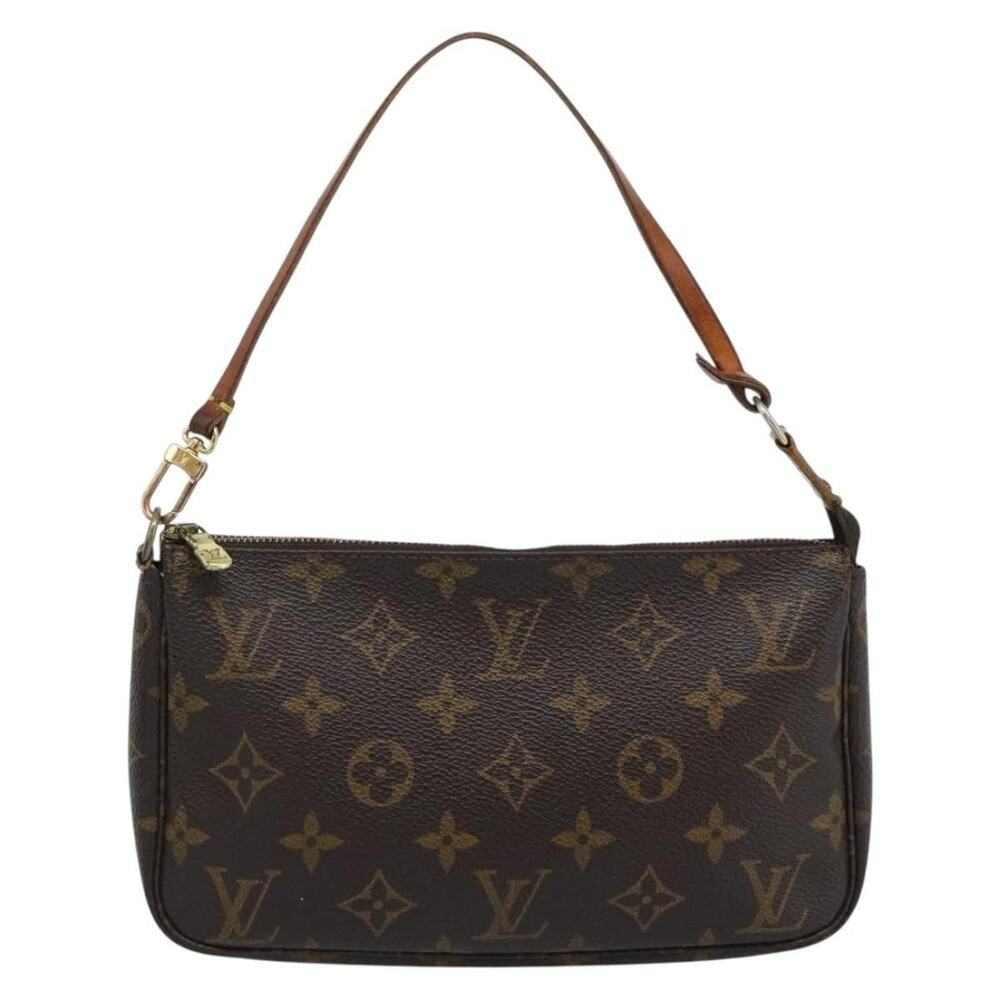 Louis Vuitton Monogram Pochette Accessoires Pouch Brown